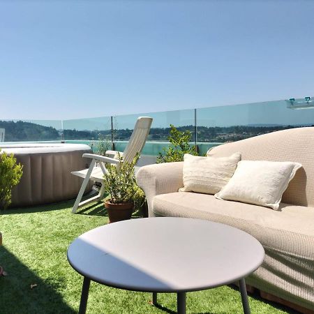 Ferienwohnung Preciosa Habitacion Doble En Atico Con Terraza Santiago de Compostela Exterior foto